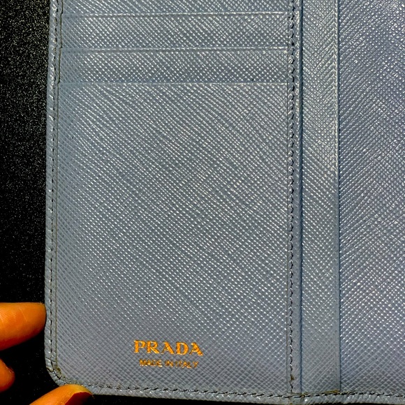 Authentic Light Blue Prada Wallet - Picture 11 of 14